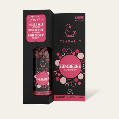 Revolutionary tea product with fruity raspberry flavor for a unique twist