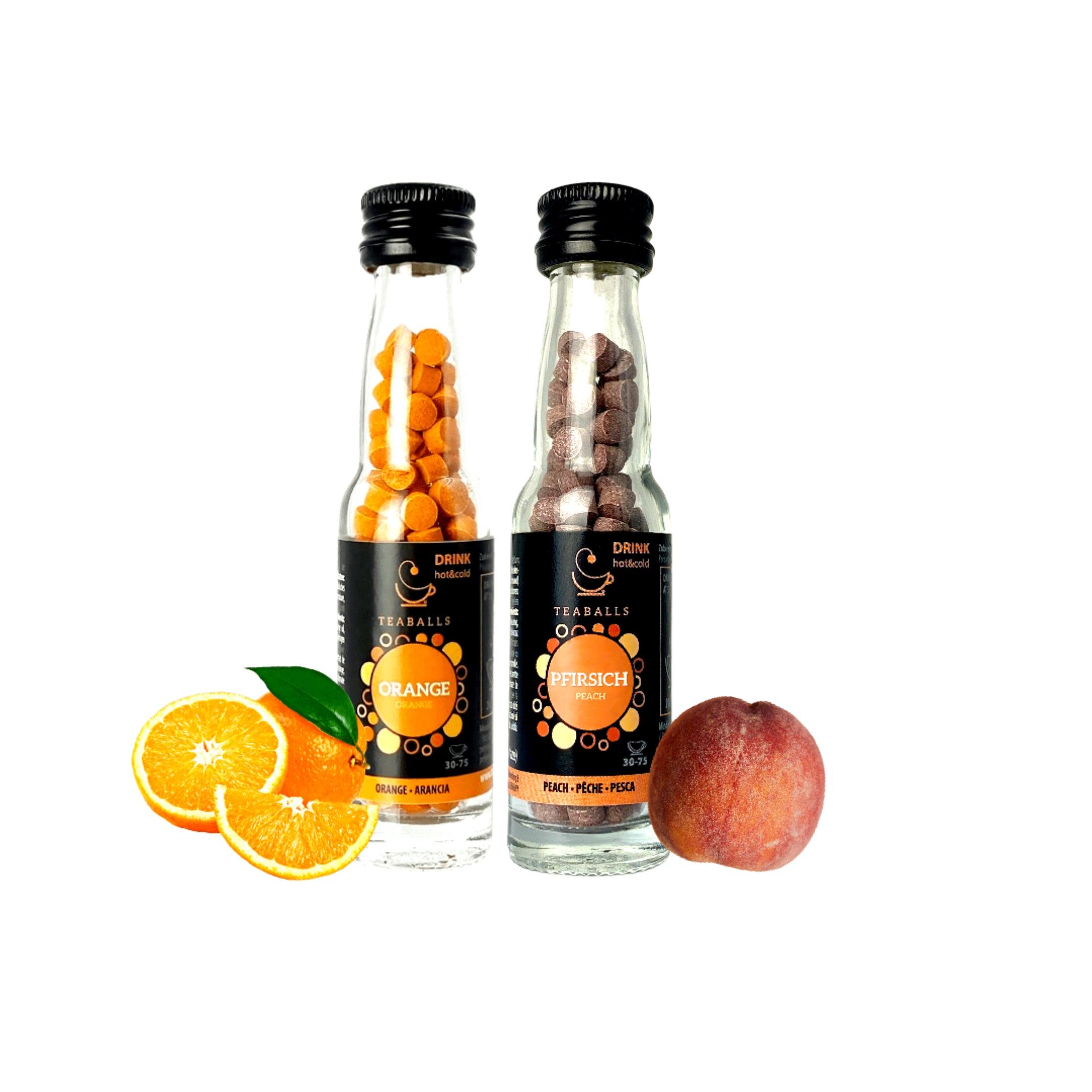 TEABALLS Orange & Pfirsich Duo | Sommer-Set
