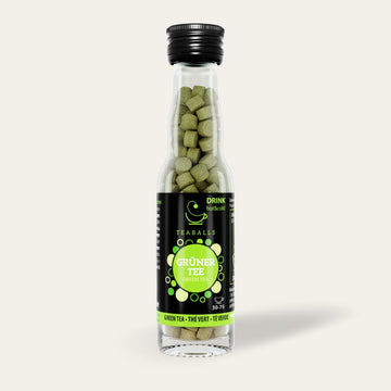  Refreshing green tea TEABALLS with effervescent bubbles 