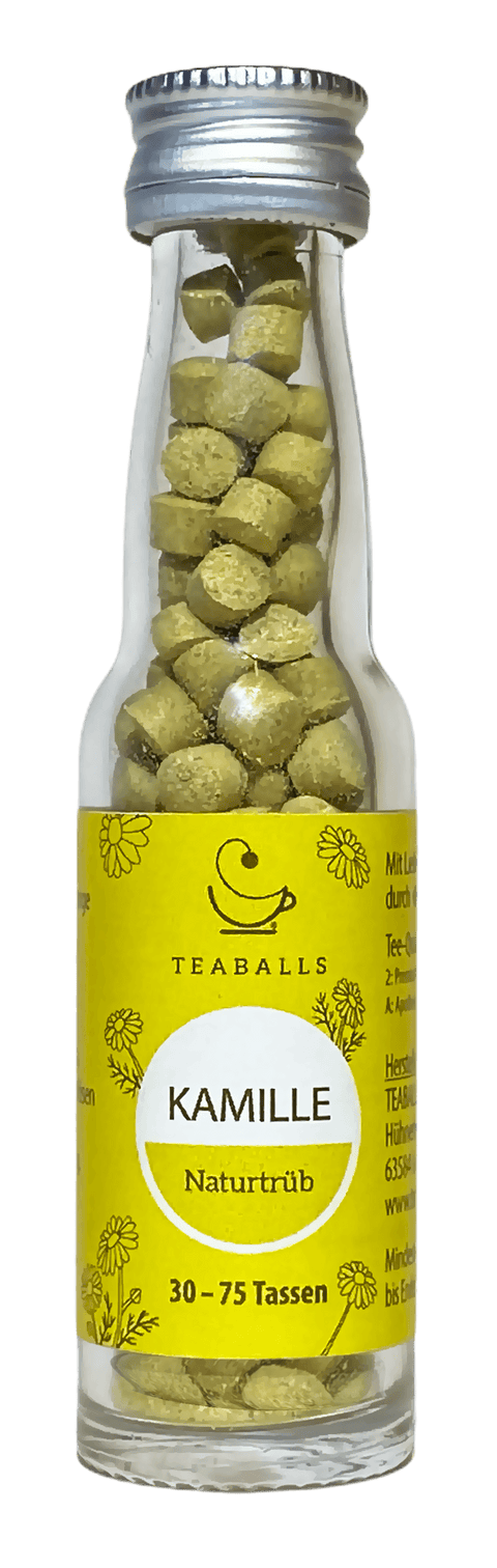 TEABALLS – Kamille | Naturtrüb | 30-75 Tassen - TEABALLS | TEABALLS Schweiz | Tee ohne Beutel 