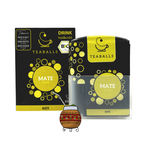 TEABALLS - Dosierspender Mate BIO | BLACK SELECTION | 120 TEABALLS für 30-60 Tassen - TEABALLS OFFICIAL | TEABALLS Schweiz | Tee ohne Beutel 