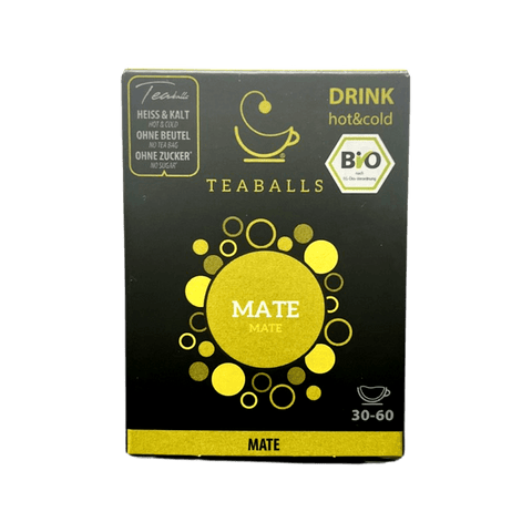 TEABALLS - Dosierspender Mate BIO | BLACK SELECTION | 120 TEABALLS für 30-60 Tassen - TEABALLS OFFICIAL | TEABALLS Schweiz | Tee ohne Beutel 