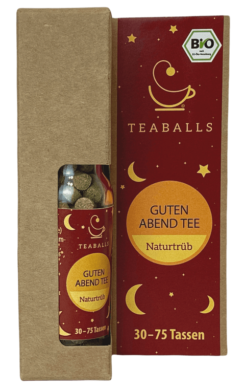 TEABALLS – Guten Abend Tee Bio | Naturtrüb | 30-75 Tassen - TEABALLS OFFICIAL | TEABALLS Schweiz | Tee ohne Beutel 