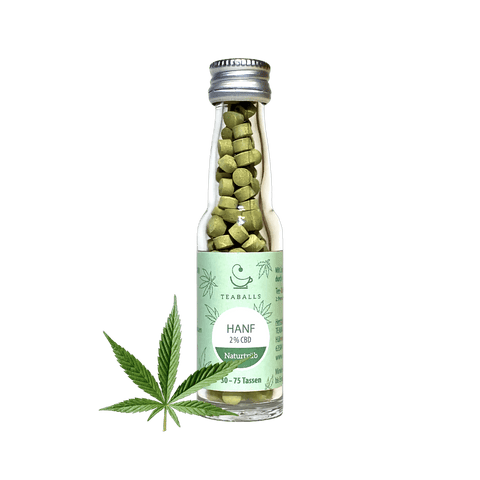 TEABALLS - Hanf-Tee | Naturtrüb | 30-75 Tassen - TEABALLS OFFICIAL | TEABALLS Schweiz | Tee ohne Beutel 