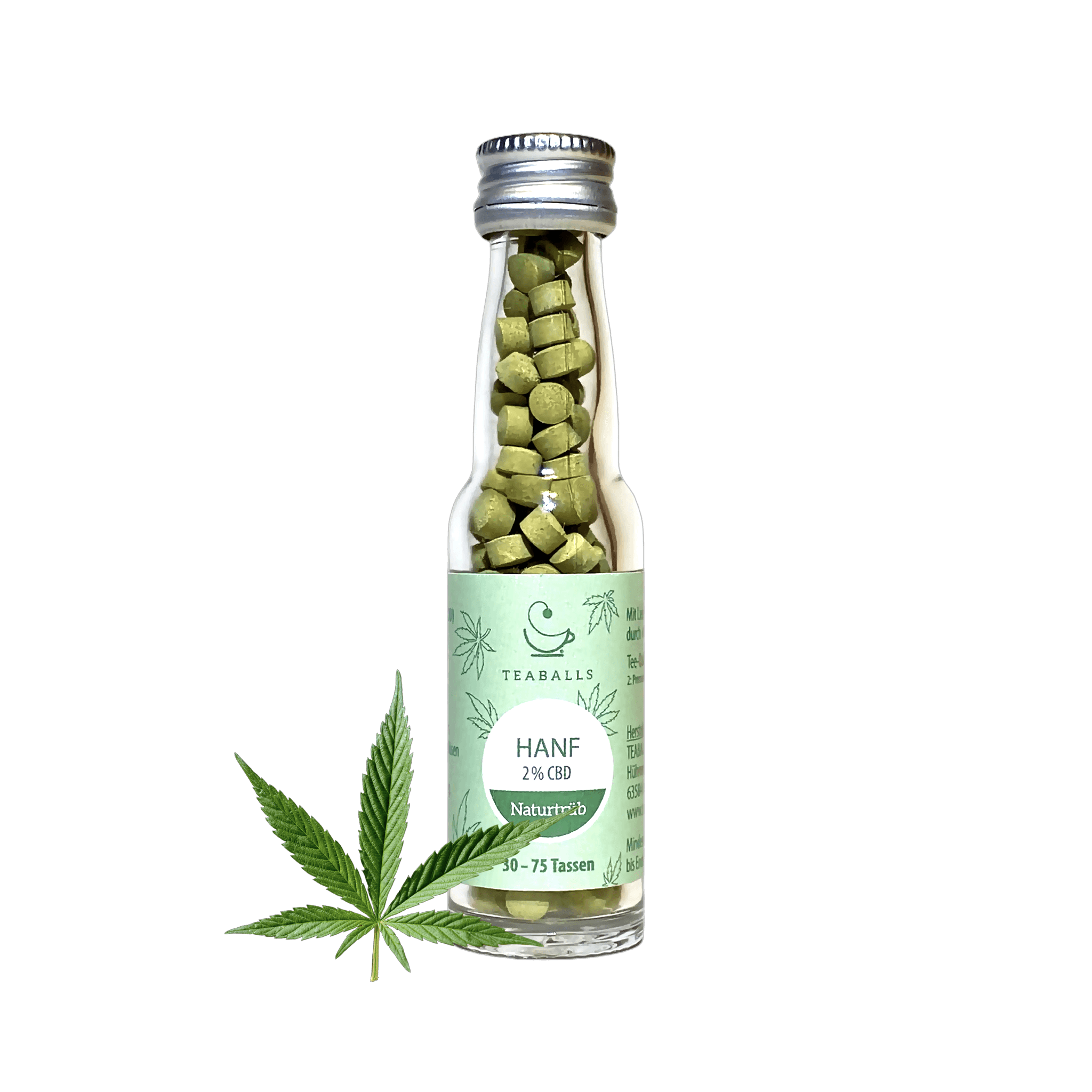 TEABALLS Hanf-Tee | Naturtrüb | 30-75 Tassen