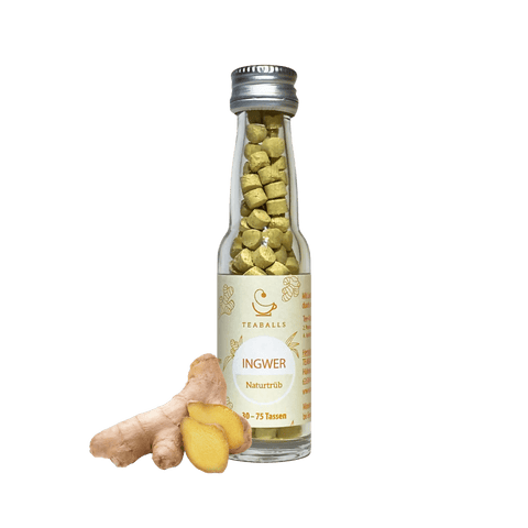 TEABALLS – Ingwer Bio | Naturtrüb | 30-75 Tassen - TEABALLS OFFICIAL | TEABALLS Schweiz | Tee ohne Beutel 