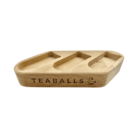 TEABALLS - Premium Holzaufsteller für 3 Spender - TEABALLS OFFICIAL | TEABALLS Schweiz | Tee ohne Beutel 